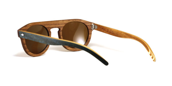 Lunettes en bois Zebrano et Platane