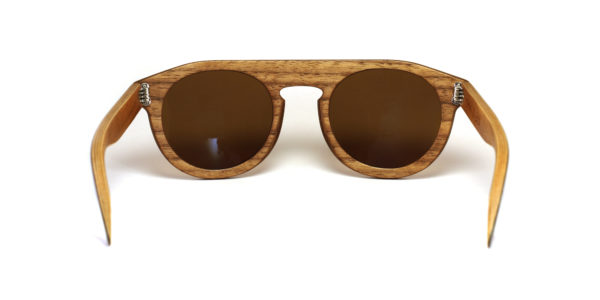 Lunettes en bois Zebrano et Platane