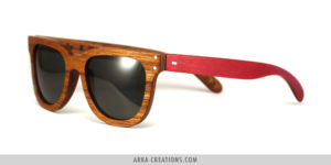 Lunettes en bois de Teck et Sycomore