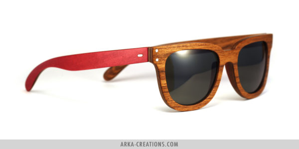 Lunettes en bois de Teck et Sycomore