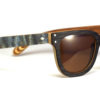 Lunettes de soleil en bois Noir et Bleu