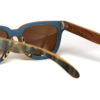 Lunettes de soleil en bois Noir et Bleu