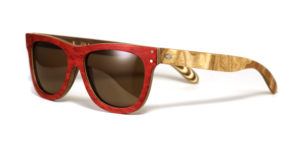 Lunettes en bois Eucalyptus Rouge et Tamo