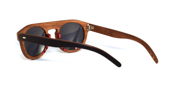 Lunettes en bois Rouge et Vert