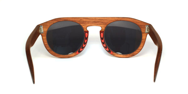 Lunettes en bois Rouge et Vert