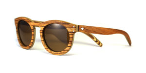 Lunettes en bois Zebrano et Teck