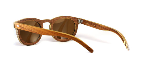 Lunettes en bois Zebrano et Teck