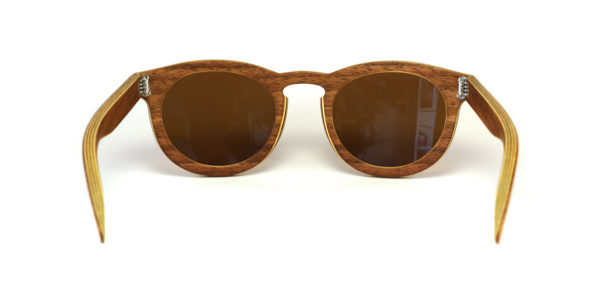 Lunettes en bois Zebrano et Teck