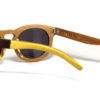 Lunettes en bois foncé et jaune