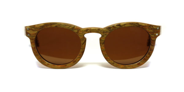 Lunettes en bois Vert et Palissandre