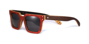 Lunettes en Bois Rouge