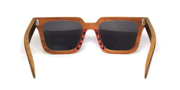 Lunettes en Bois Rouge