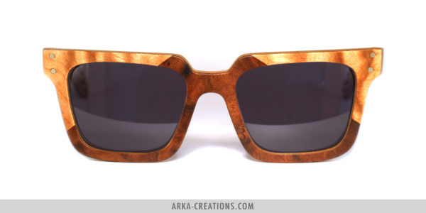 Lunettes en Bois Foncé et Clair