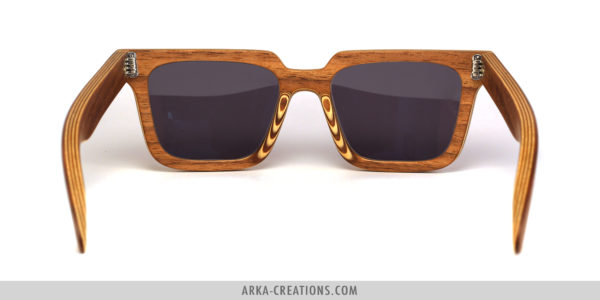 Lunettes en Bois Foncé et Clair