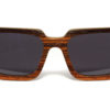 Lunettes en Bois Foncé et Zébré