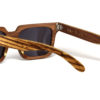 Lunettes en Bois Foncé et Zébré