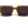 Lunettes en Bois Foncé et Zébré