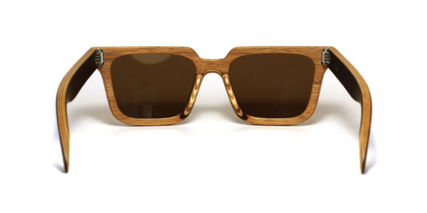 Lunettes en bois Jaune et Wenge