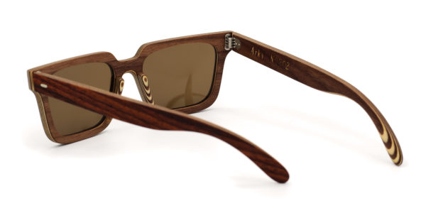 Lunettes en Bois Red Gum et Palissandre