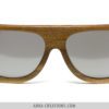 Lunettes de soleil en bois multicolore