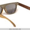 Lunettes de soleil en bois multicolore