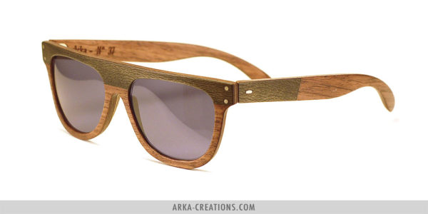 Lunettes en bois de Platane et Noyer