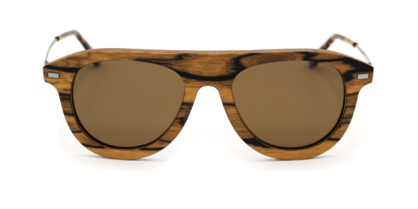 Lunettes en bois d'Ebène Blanc