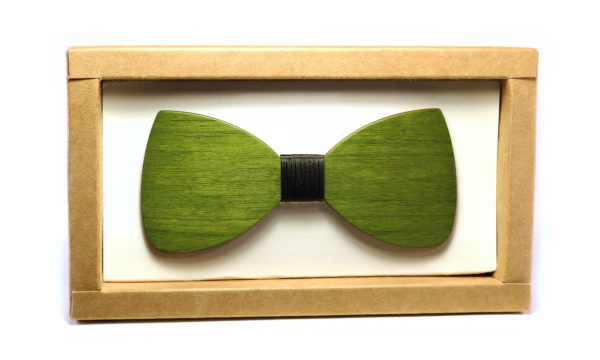 Nœud Papillon en Bois Vert