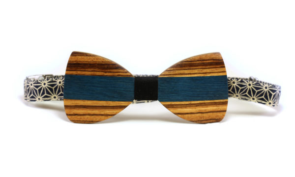 Nœud Papillon en bois bicolore
