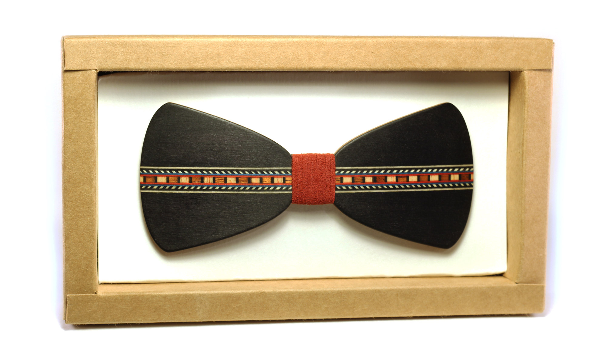 Nœud Papillon Noir et Marqueterie