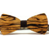 Nœud Papillon en Bois Noir et Blanc