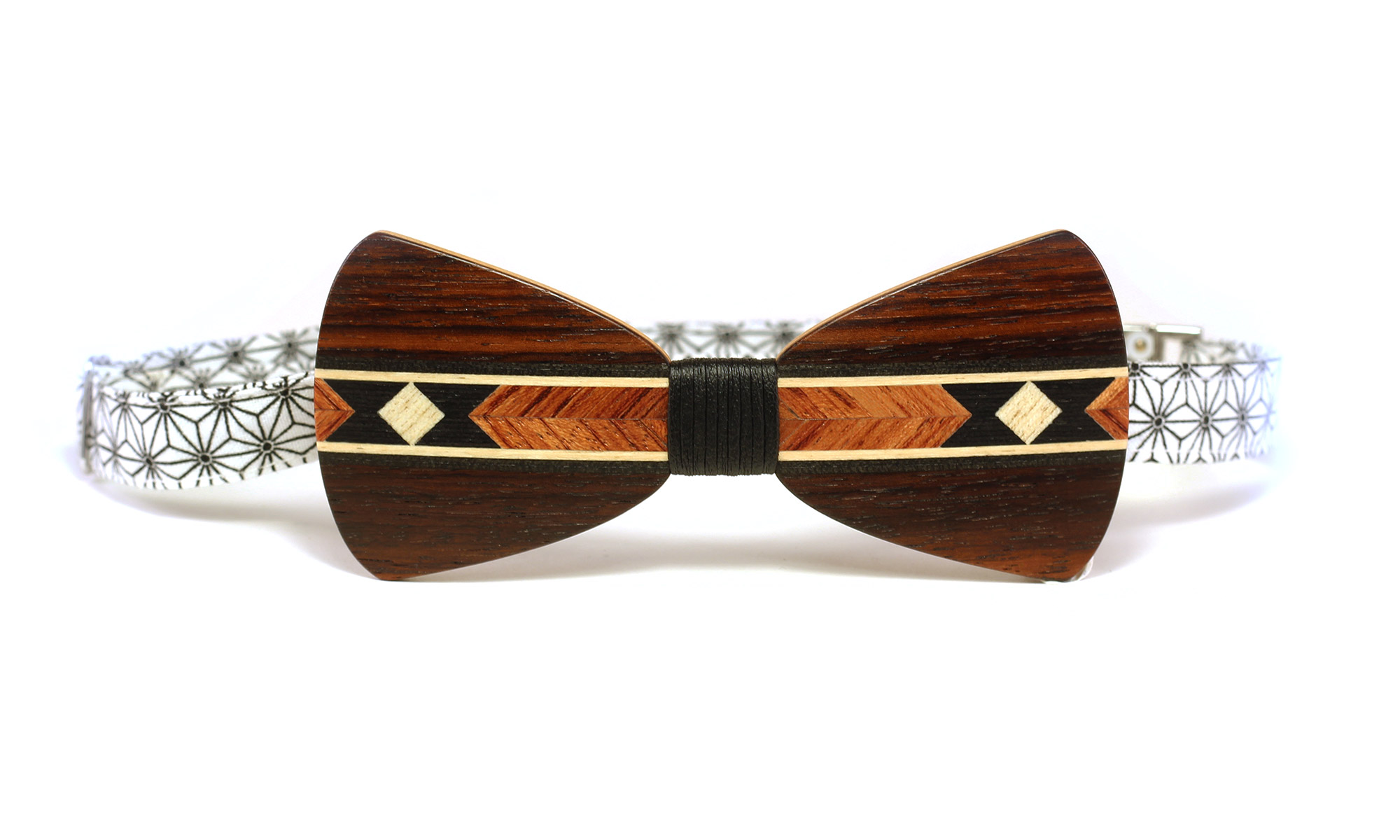 arka_creations_noeud_papillon_en_bois_np2_gaspard_palissandre_marqueterie1 Nœud Papillon en Bois de Palissandre