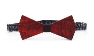 Nœud Papillon Homme en Bois Rouge