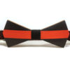 Nœud Papillon en Bois Rouge & Noir