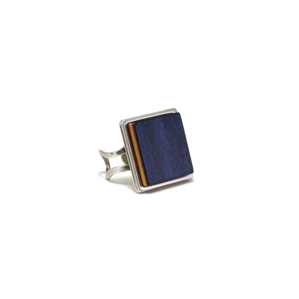Bague en Bois Bleu