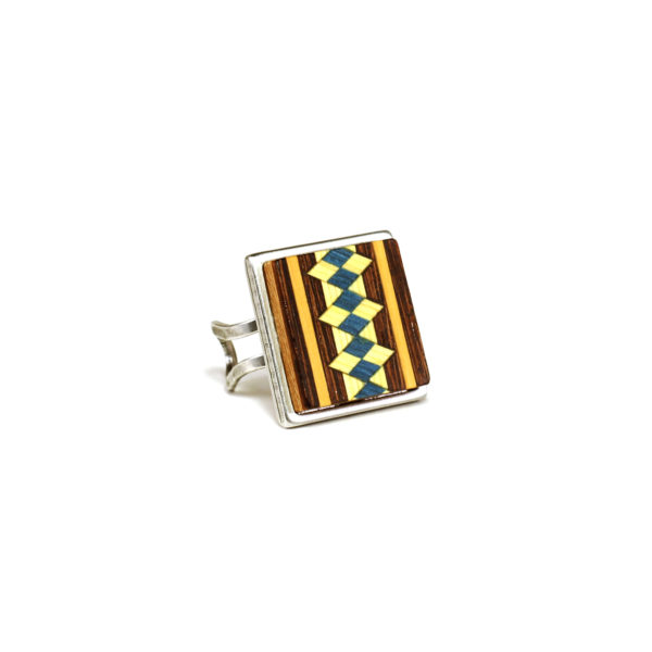 Bague en Bois et Marqueterie