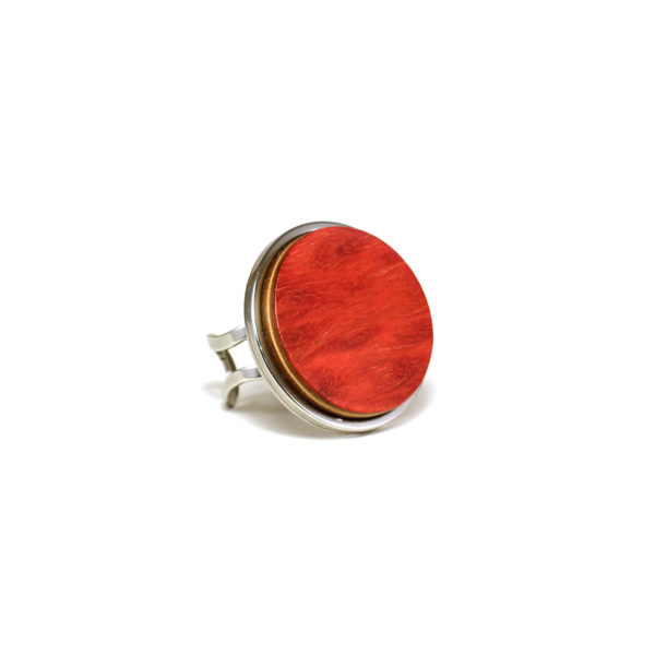 Bague en Bois Rouge