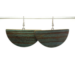 Boucles d'Oreilles en Bois Bleu