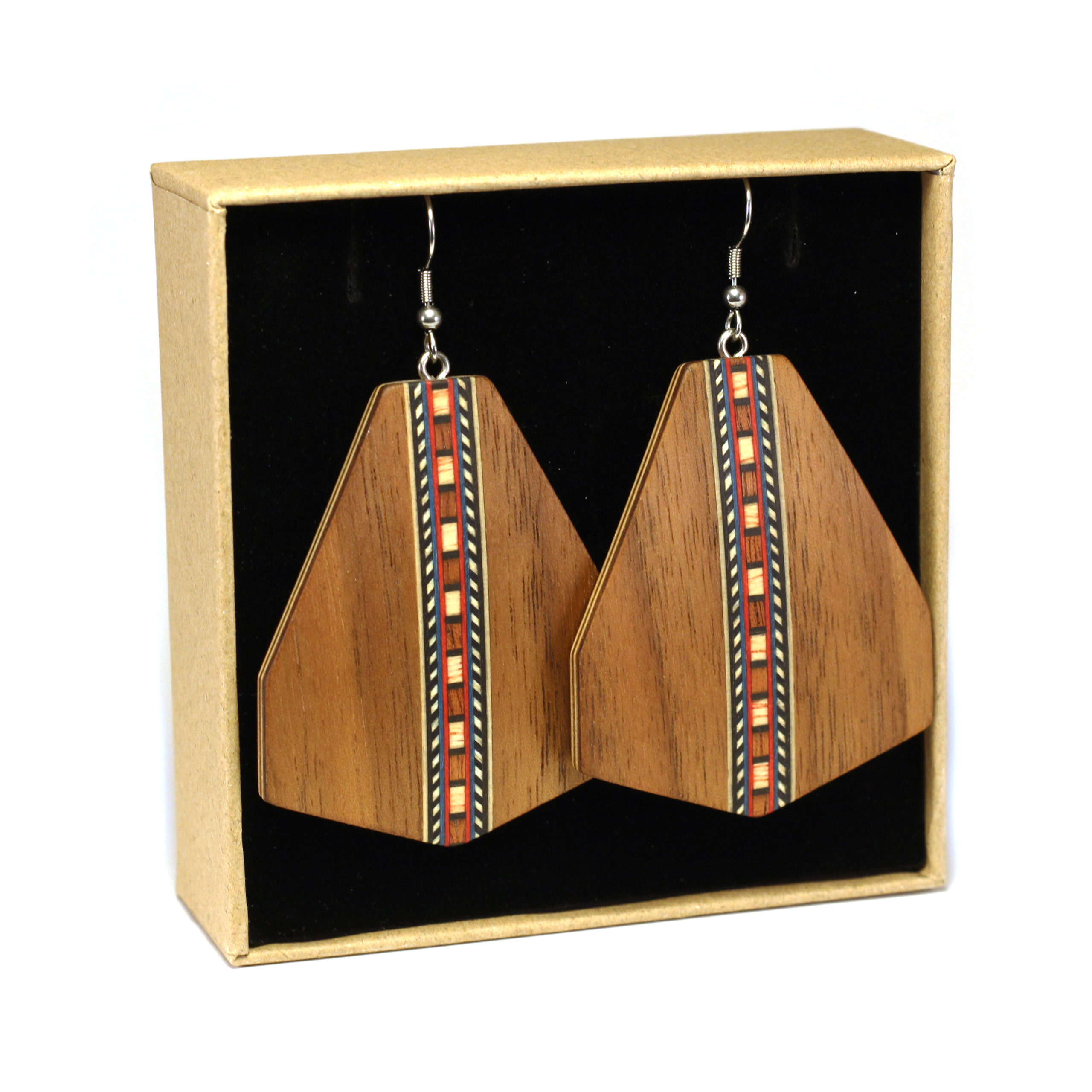 arka_creations_bijoux_en_bois_boucles_doreilles_np5_noyer_marqueterie_2 Boucles d'Oreilles en Noyer et Marqueterie