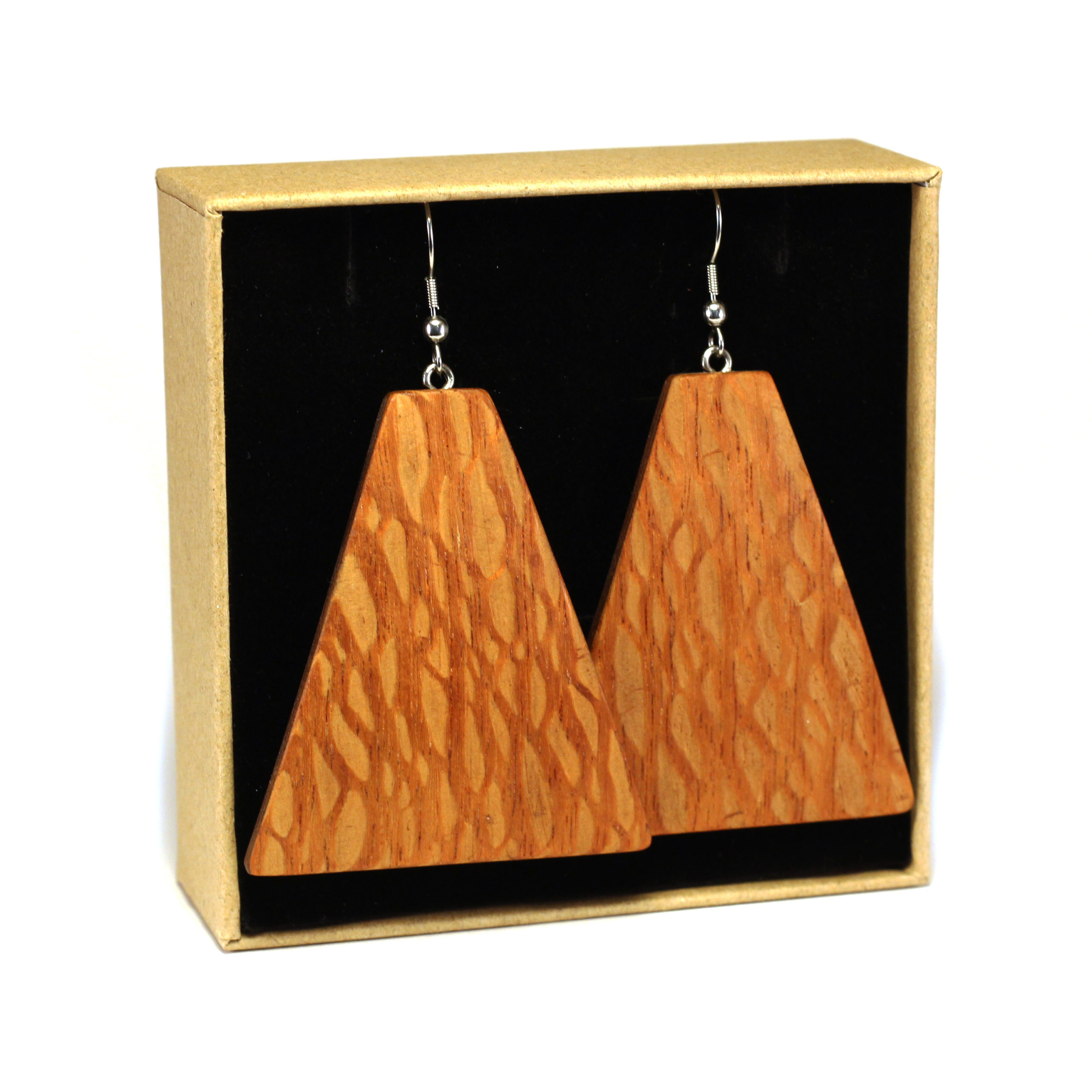 Boucles d'Oreilles en Bois Serpent