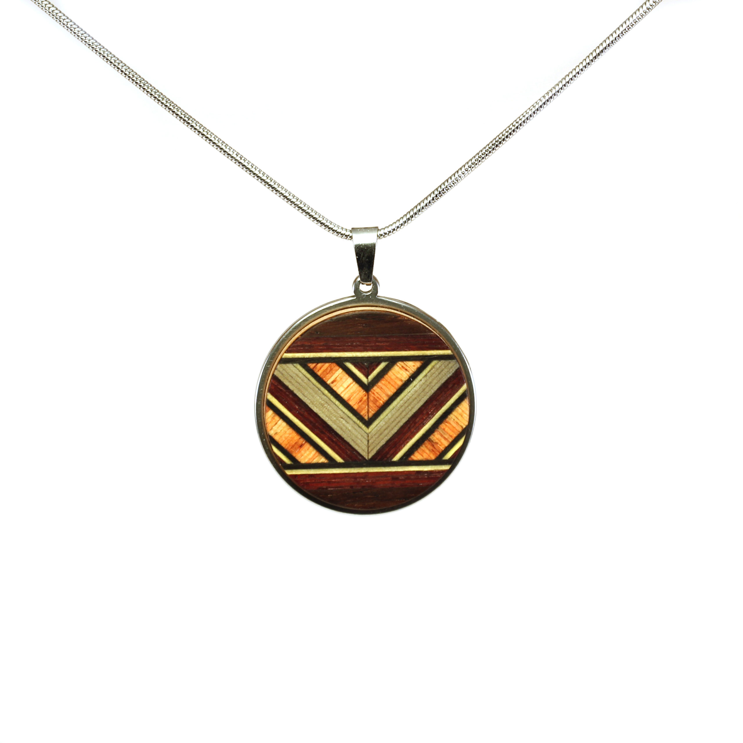 arka_creations_bijoux_en_bois_collier_rond_argent_palissandre_marqueterie_1 Collier Rond en Bois
