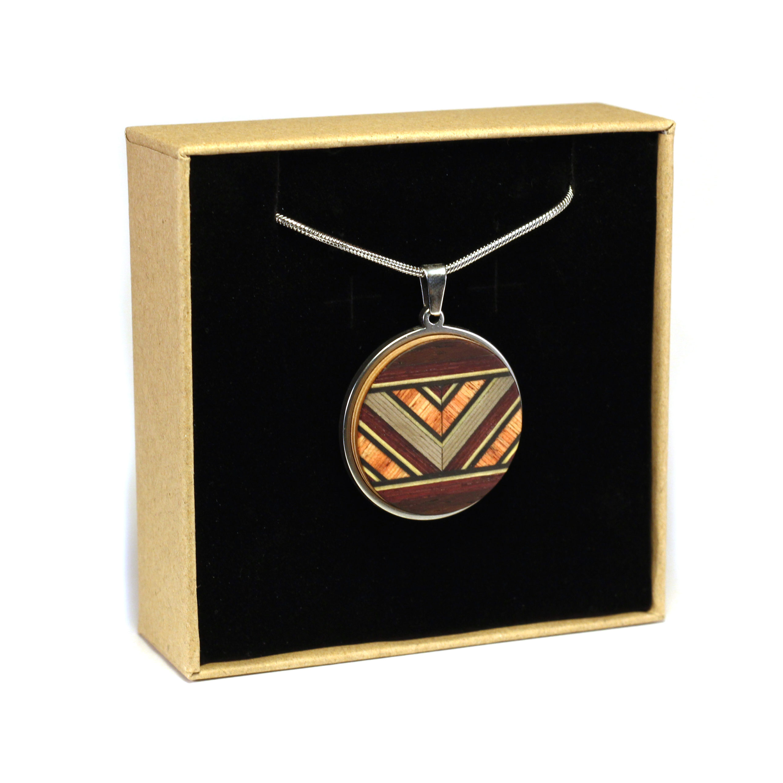 arka_creations_bijoux_en_bois_collier_rond_argent_palissandre_marqueterie_2 Collier Rond en Bois