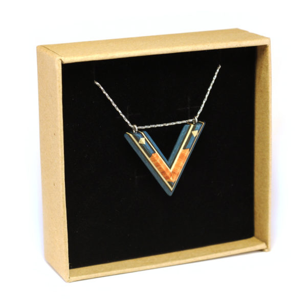 Collier Pendentif Bleu