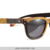 Lunettes en Bois Chêne noir & louro faia vert