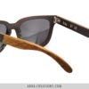 Lunettes en Bois Chêne noir & louro faia vert