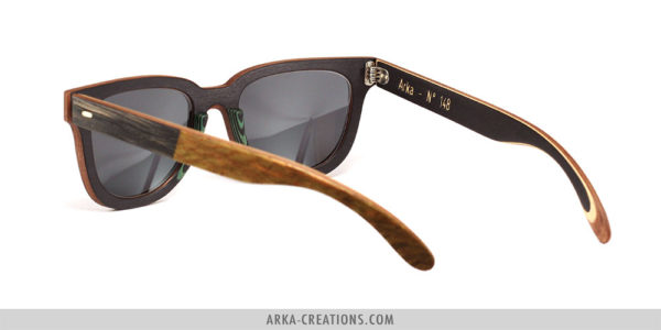 Lunettes en Bois Chêne noir & louro faia vert