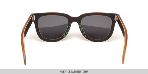 Lunettes en Bois Chêne noir & louro faia vert