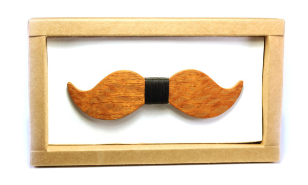 Nœud Pap Moustache en Bois