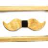 Nœud Pap Moustache en Bois Clair