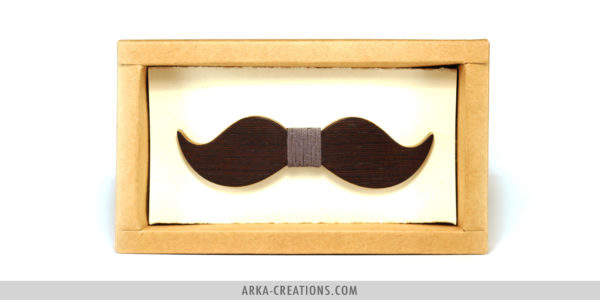 Nœud Papillon Moustache Foncé